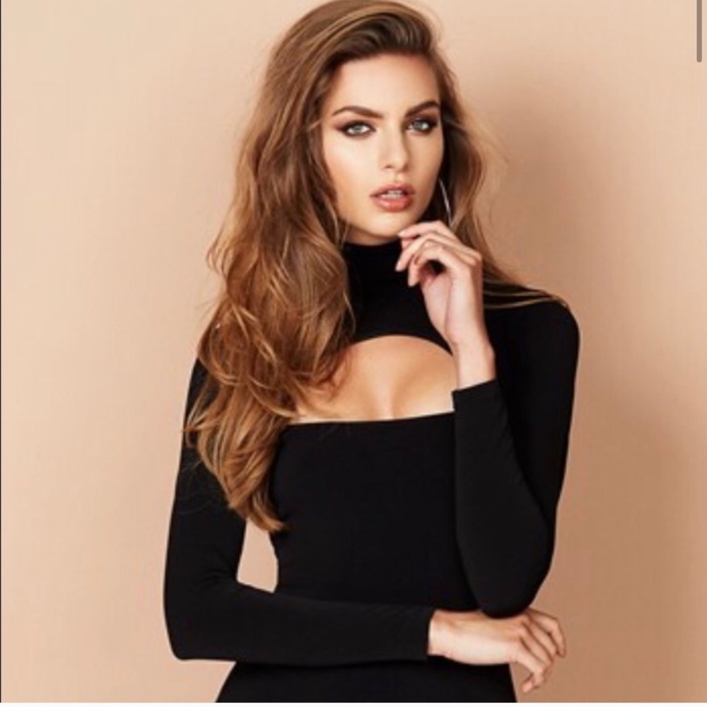LOVE NOOKIE CHARLIZE MANHATTAN BLACK MINI DRESS - Picture 4 of 7